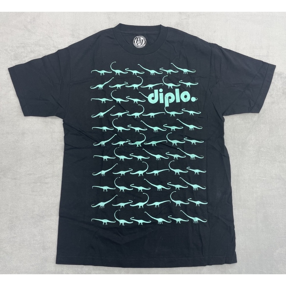Vintage Diplo Plain Gravy T Shirt Men Large Black Streetwear USA Deadstock